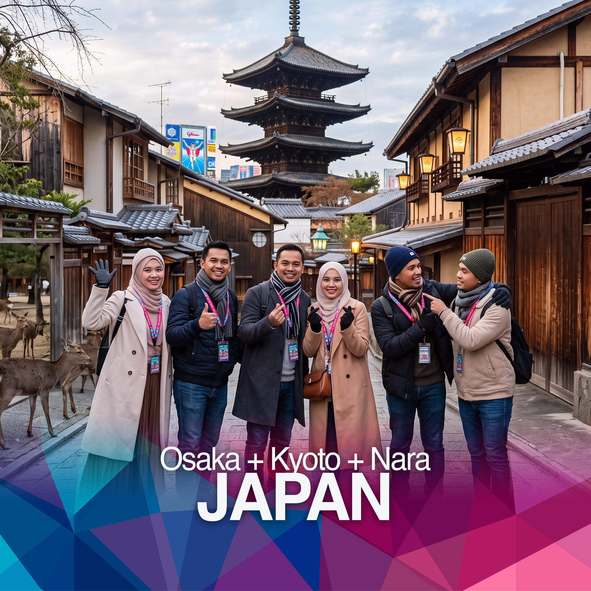 Osaka + Kyoto + Nara